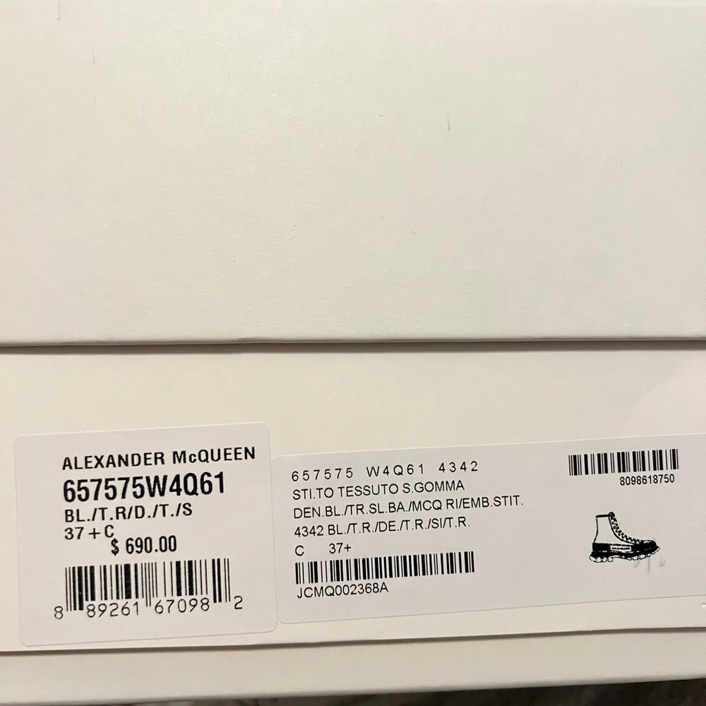 Denim Alexander McQueen boot - Picture 4 of 4